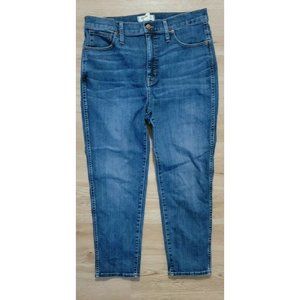 Madewell Womens Jeans Size 31 Stovepipe High Rise Straight Blue